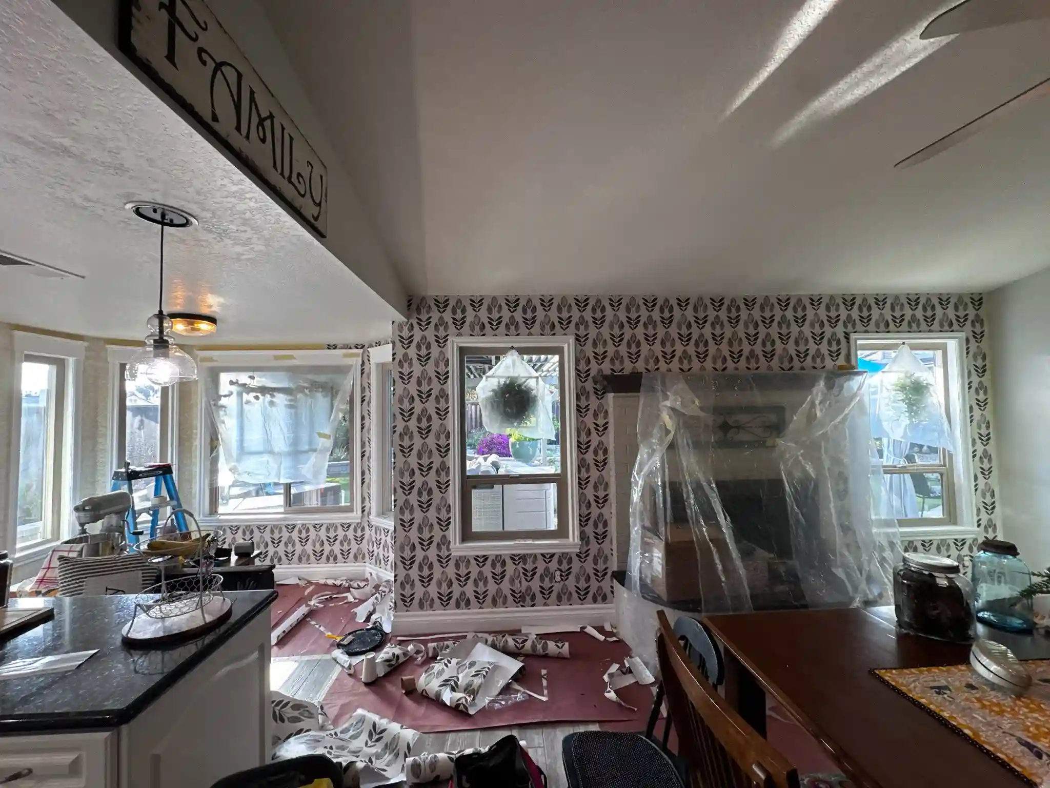 Professional wallpaper installation tools and equipment in Ansley Park, Atlanta