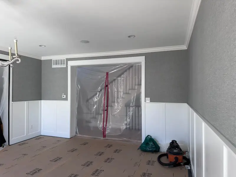 Wallpaper design in Alpharetta home