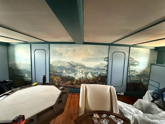 Wallpaper design in Peachtree Corners home